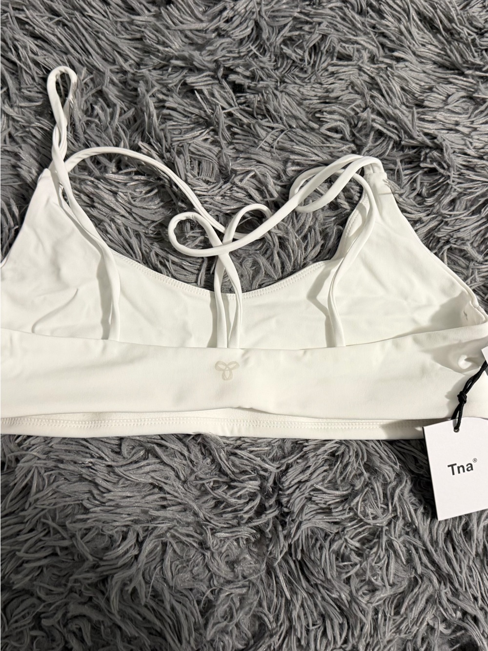 Aritzia TNA TNASLICK™ Alesio Bra – White (Size M) - Picture 7 of 8